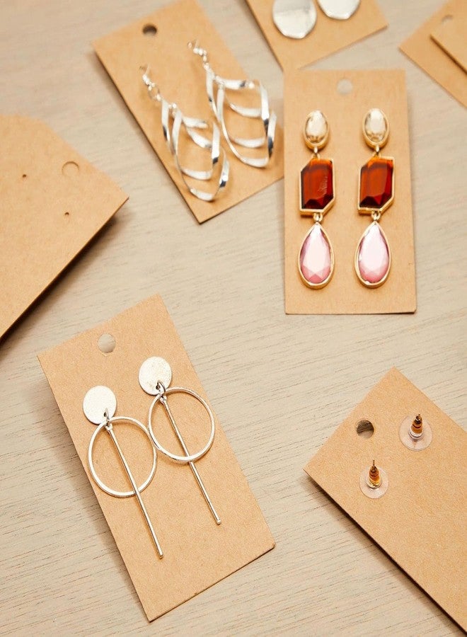 Festiko Paperboard Earring Cards - Retail-Ready Jewelry Display - Secure Stud & Dangle Earring Display Cards - Eco-Friendly Jewelry Packaging - 3.5 x 2 in (100) - Image 3